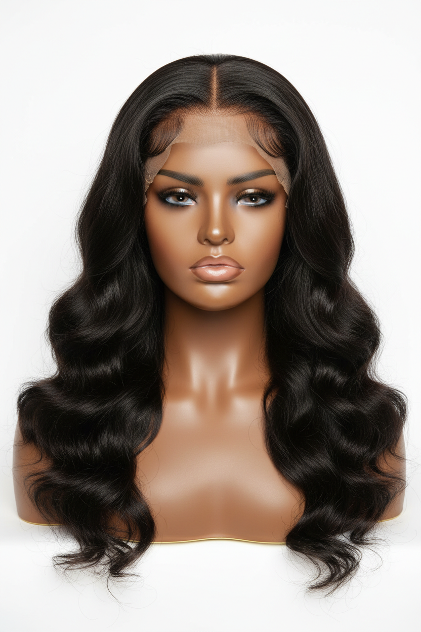 Body Wave 13x4 Lace Front Wig – Natural Color | 28 Inch | 180% Density